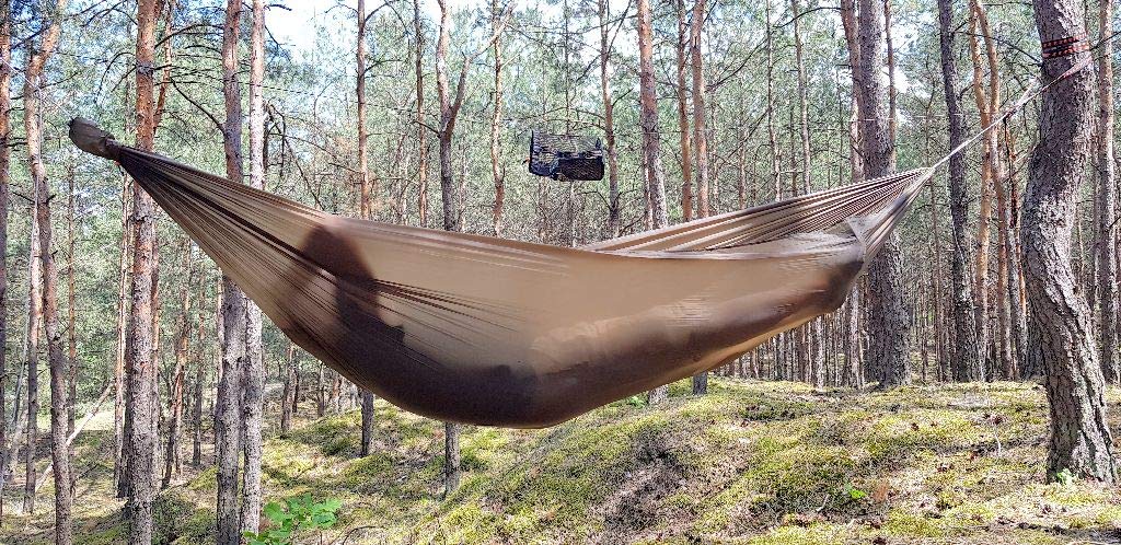 Bushmen ultra-light travel hammock Zen green : Amazon.nl: Sports